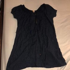 LACE TRIM WOVEN TUNIC